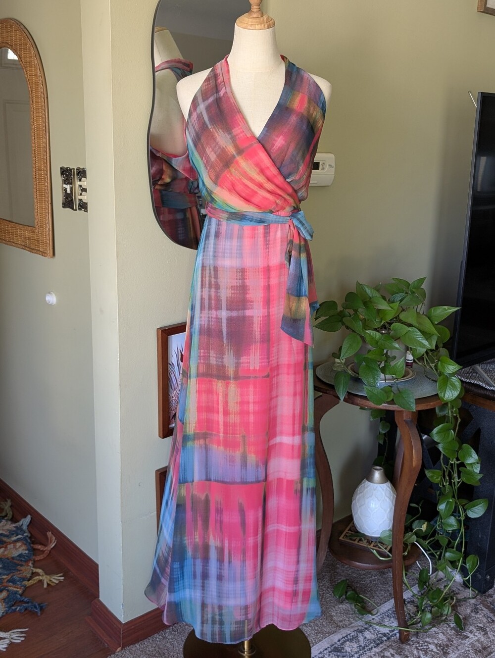 Plus Size Tie Dye Maxi Dress - Picture 3 of 16